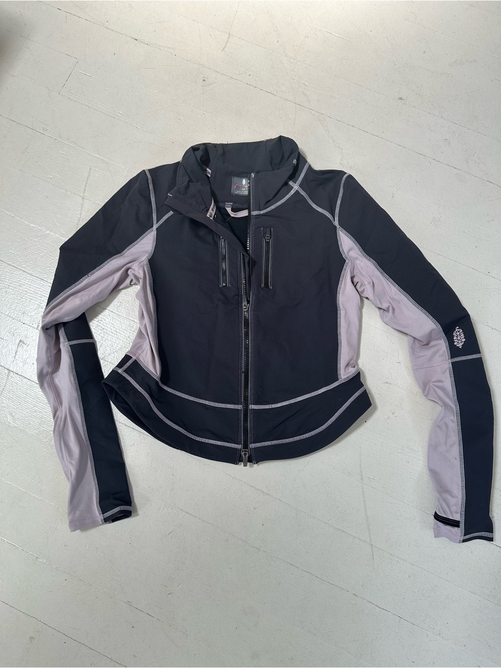 FP Movement by Free People Purple and Light Purple Utility Zip Jacket